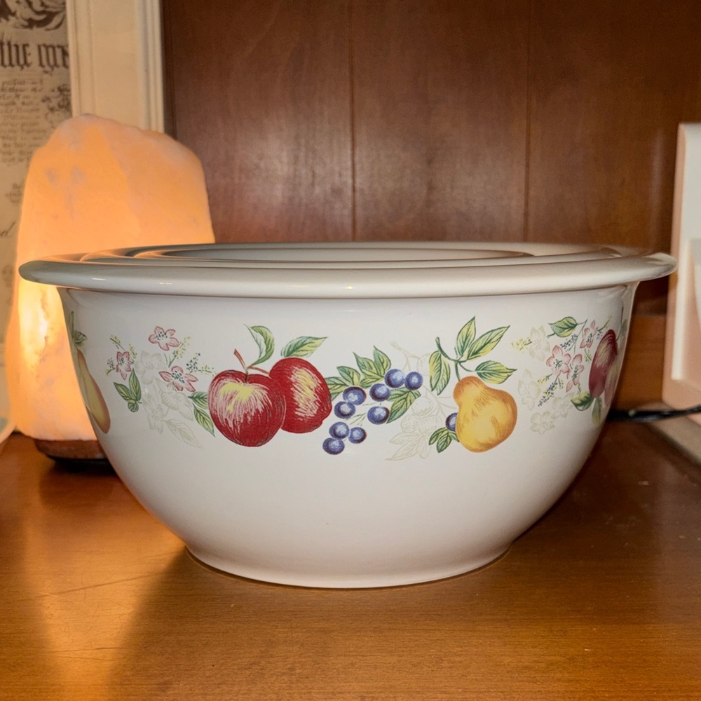 Vintage stoneware corelle(3) chutney pattern
